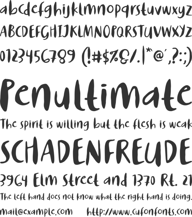 Story of Super Boys font preview