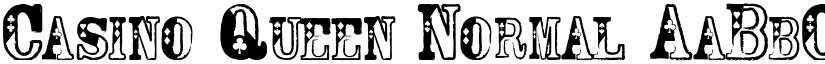 Casino Queen Normal font