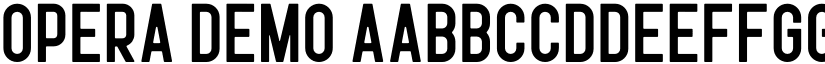 Opera Demo font
