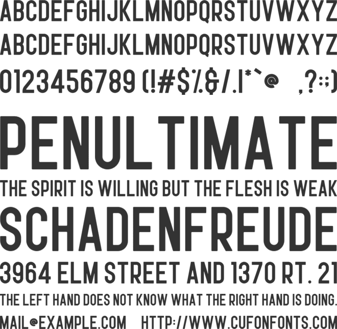 Opera font preview