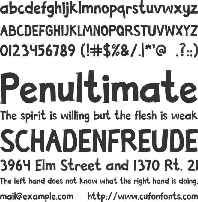 FUNTADA font preview