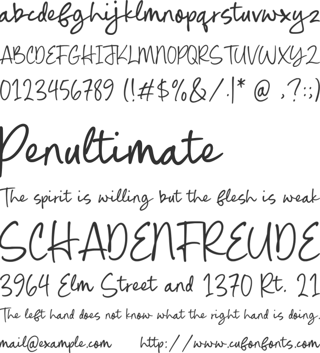 Juliet Honey font preview