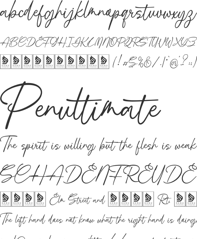 Boudica Perfect font preview