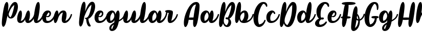 Pulen Regular font