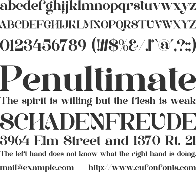 Domera font preview