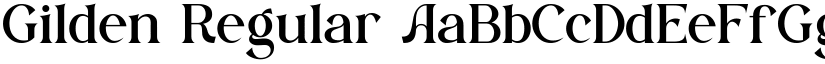 Gilden Regular font