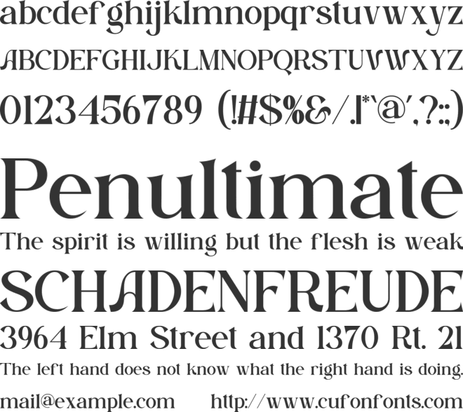 Gilden font preview