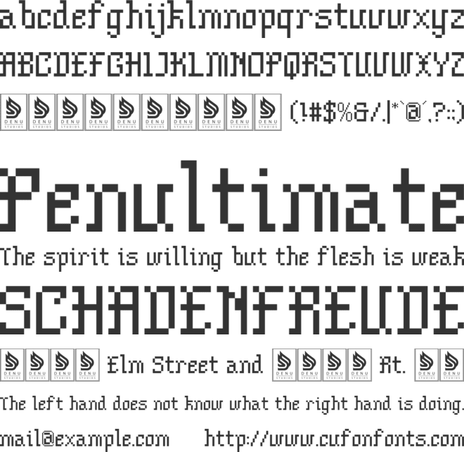 Shiver Glitch font preview