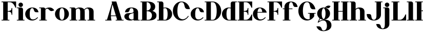 Ficrom font