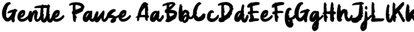 Gentle Pause font download