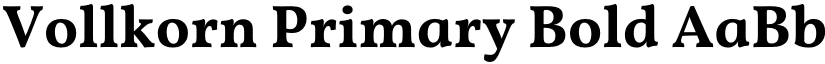 Vollkorn Primary font download