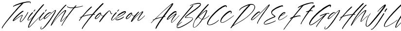 Twilight Horizon font
