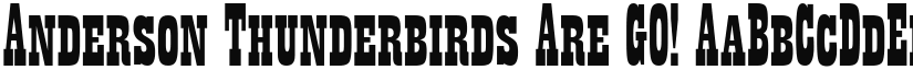 Anderson Thunderbirds Are Go ! font download