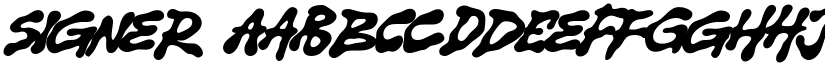 Signer font download