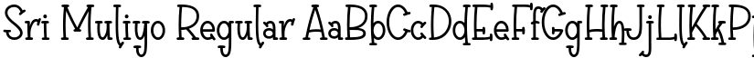 Sri Muliyo Regular font