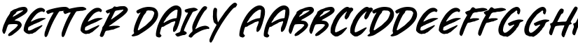 Better Daily font download