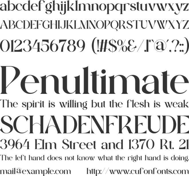 Haidan font preview