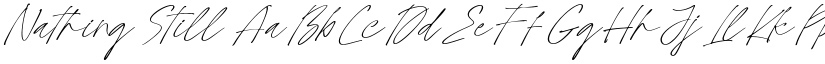 Nathing Still font download