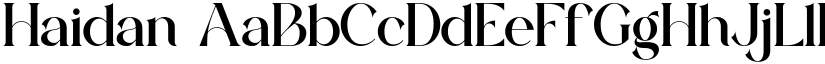 Haidan font download