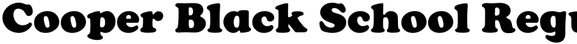 Cooper Black Education font download