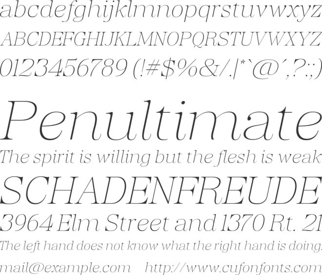 Regaris Plain font preview