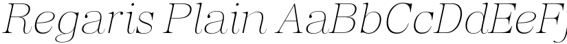Regaris Plain font download