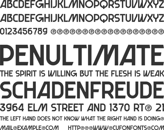 Merengues font preview