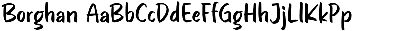 Borghan font download