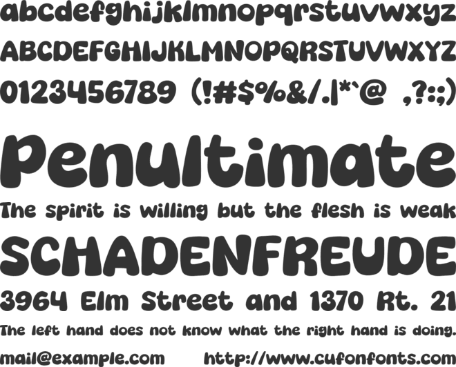 Anak Gedong font preview