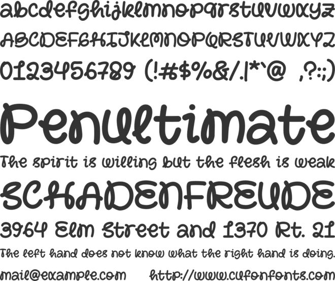 Anak Baik font preview