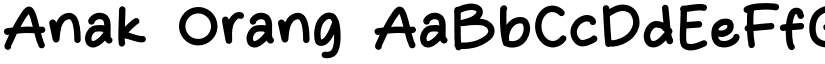 Anak Orang font