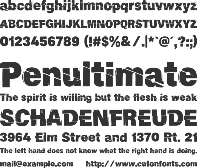 Northslash Personal Use Only font preview