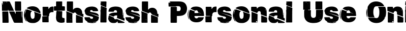 Northslash Personal Use Only Regular font