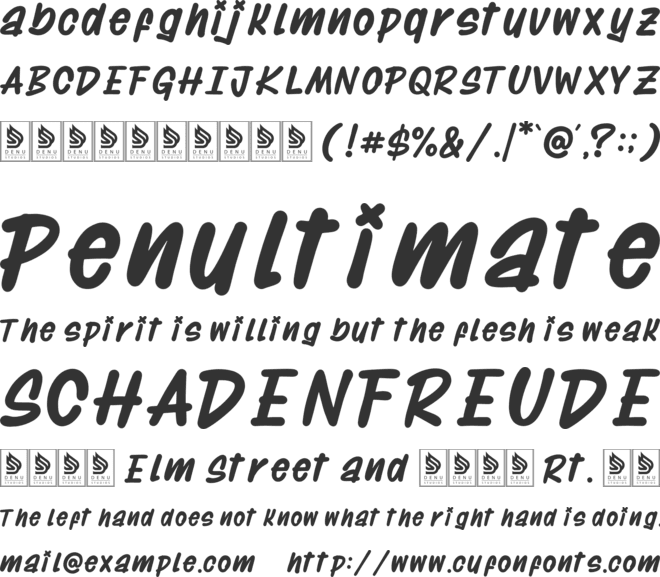 High Blast font preview