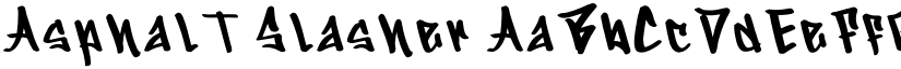 Asphalt Slasher font download