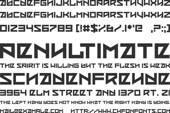 Coded Message font preview