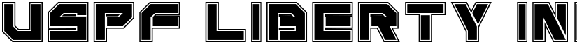 USPF Liberty Inline font