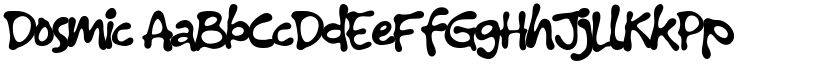Dosmic font