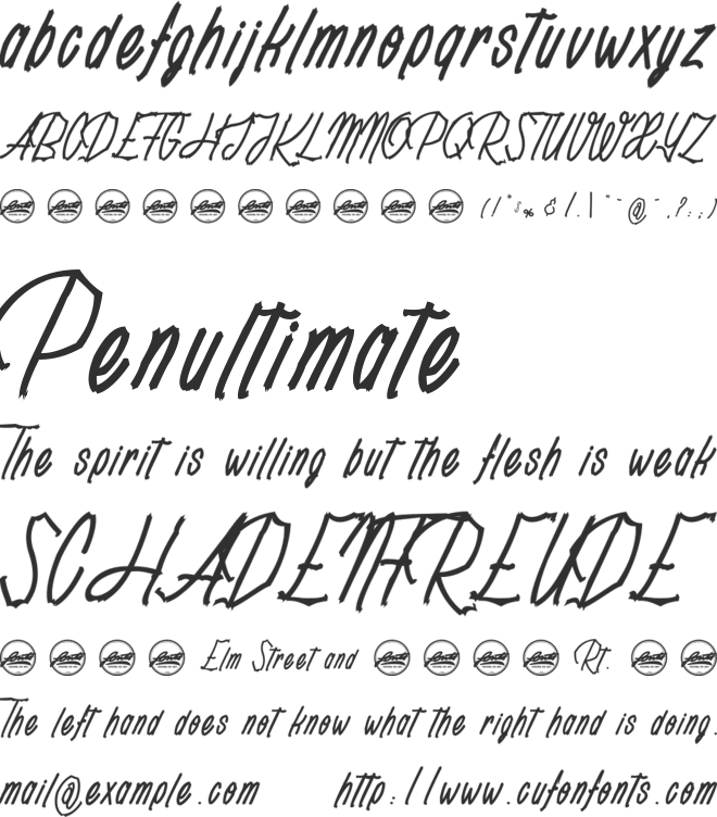 Rotten Pumkin_PersonalUseOnly font preview