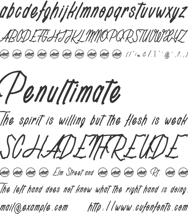 Rotten Pumkin_PersonalUseOnly font preview