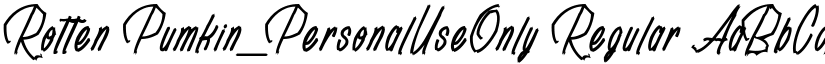 Rotten Pumkin_PersonalUseOnly font download