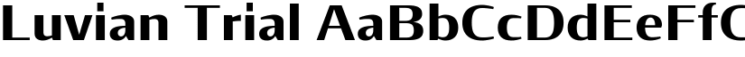 Luvian Trial font