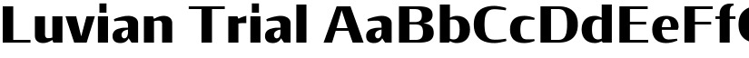 Luvian Trial font