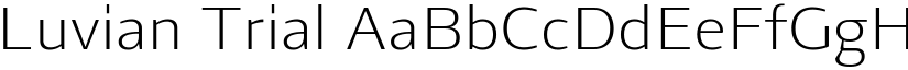 Luvian Trial font