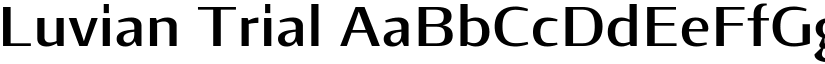 Luvian Trial font