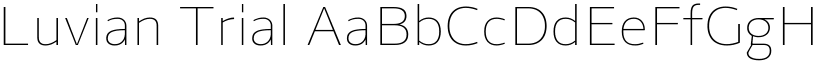 Luvian Trial font