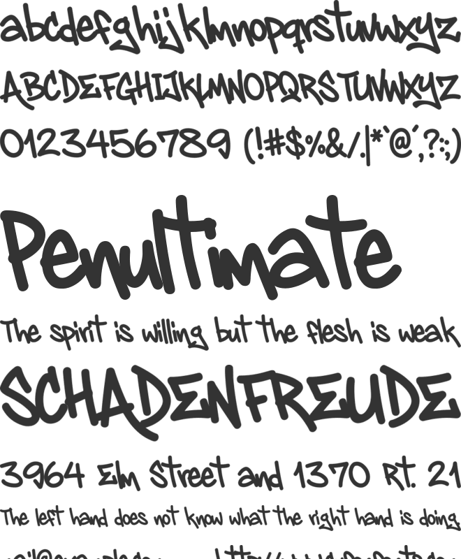 Dyzero Vandals font preview