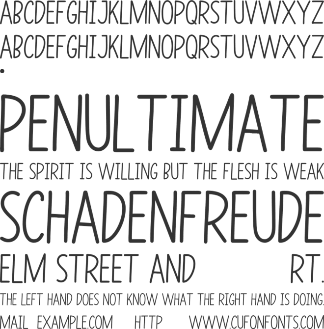 LESTRAVIA font preview