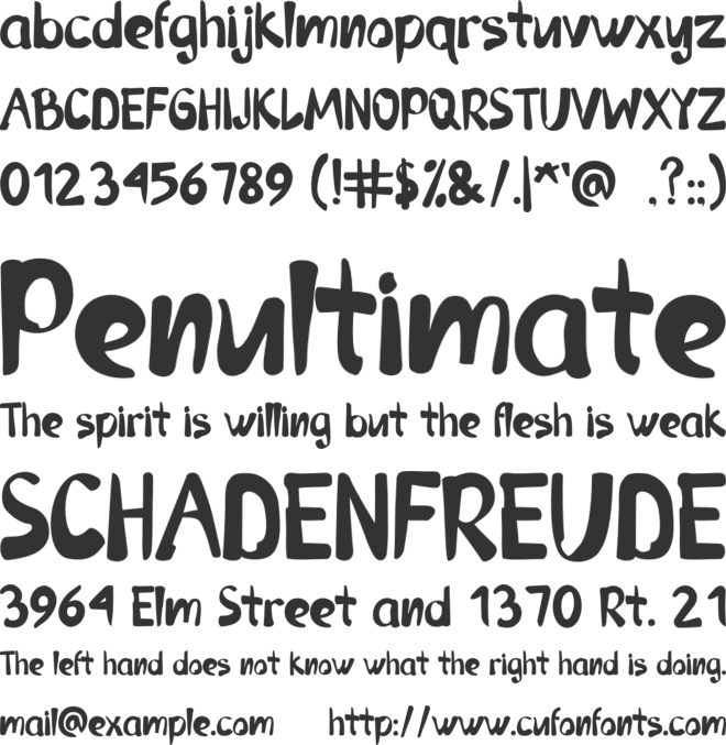 Izipisy font preview