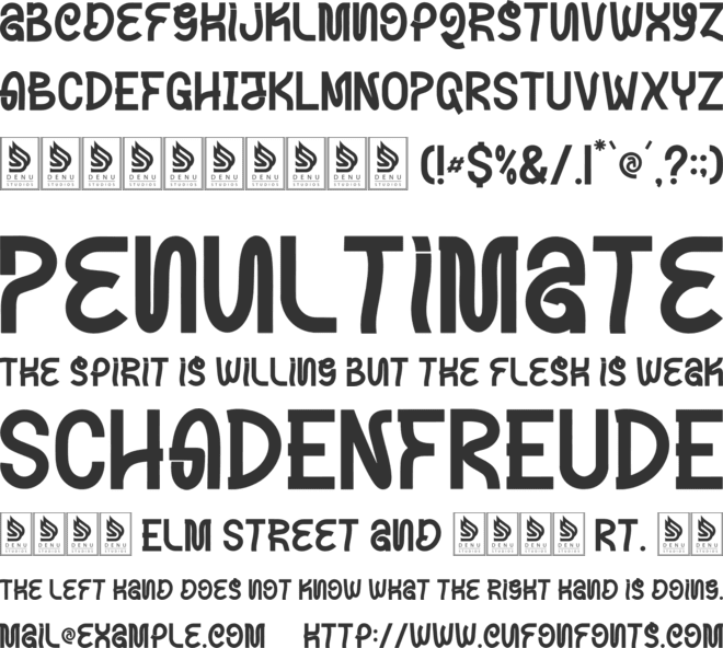 Trippy Morph font preview